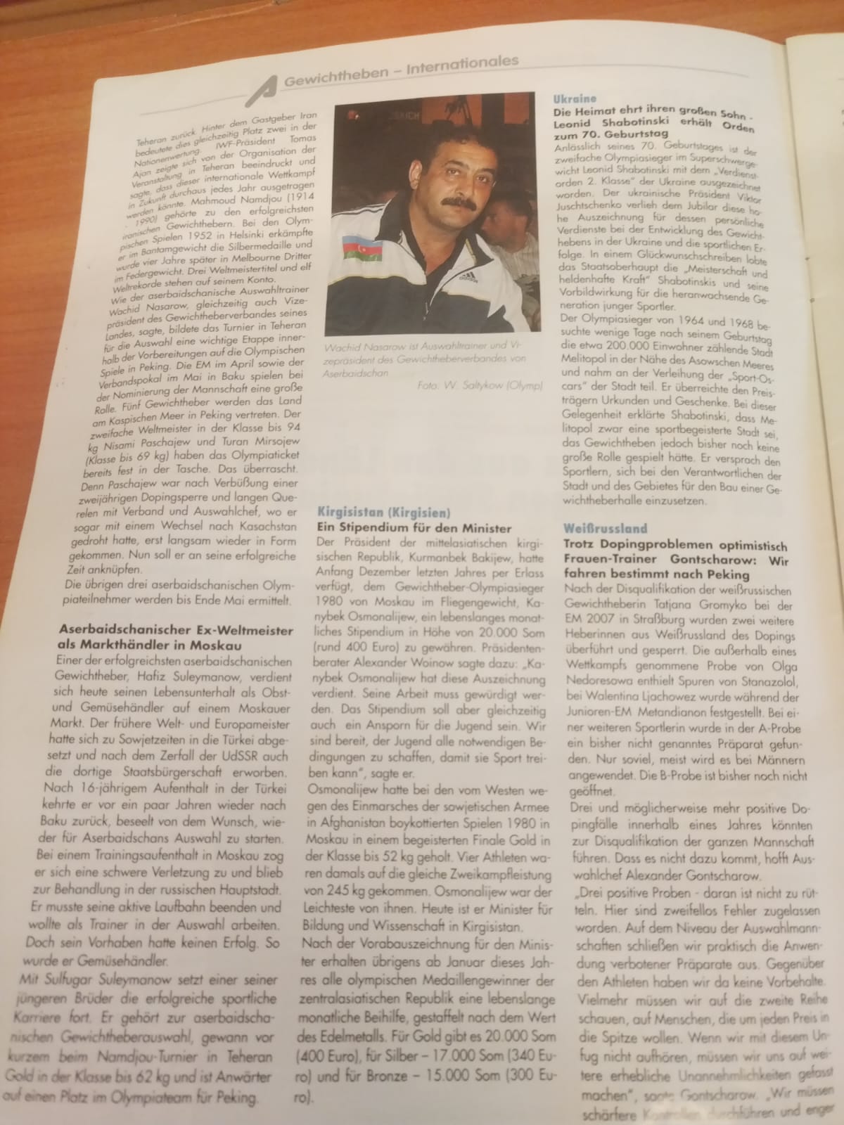 Ölkəmizi altı Olimpiya Oyunlarında layiqincə təmsil edən təcrübəli mütəxəssis