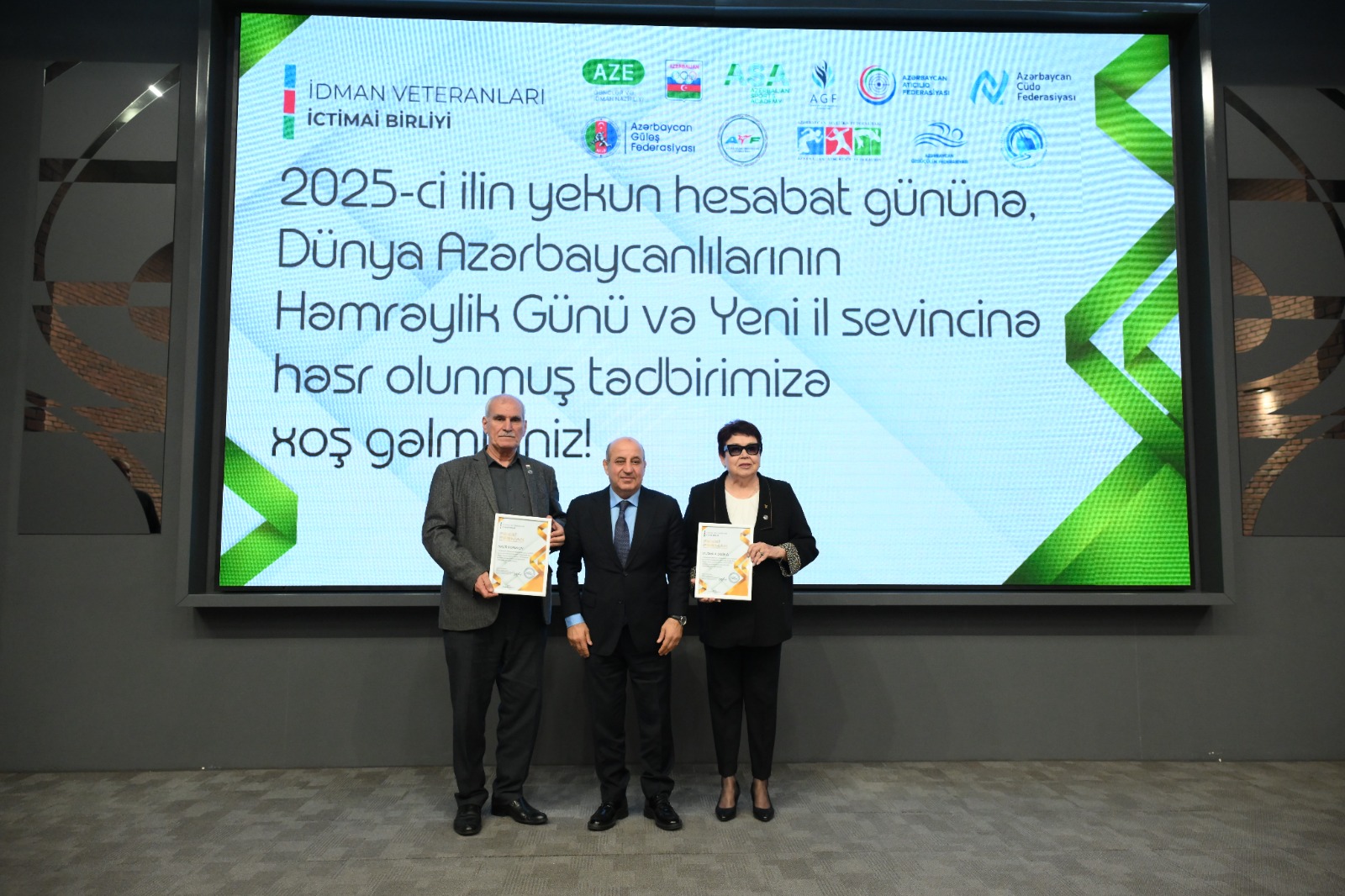 Azərbaycan İdman Veteranlarının İctimai Birliyi 2025-ci ilin yekun tədbirini keçirib