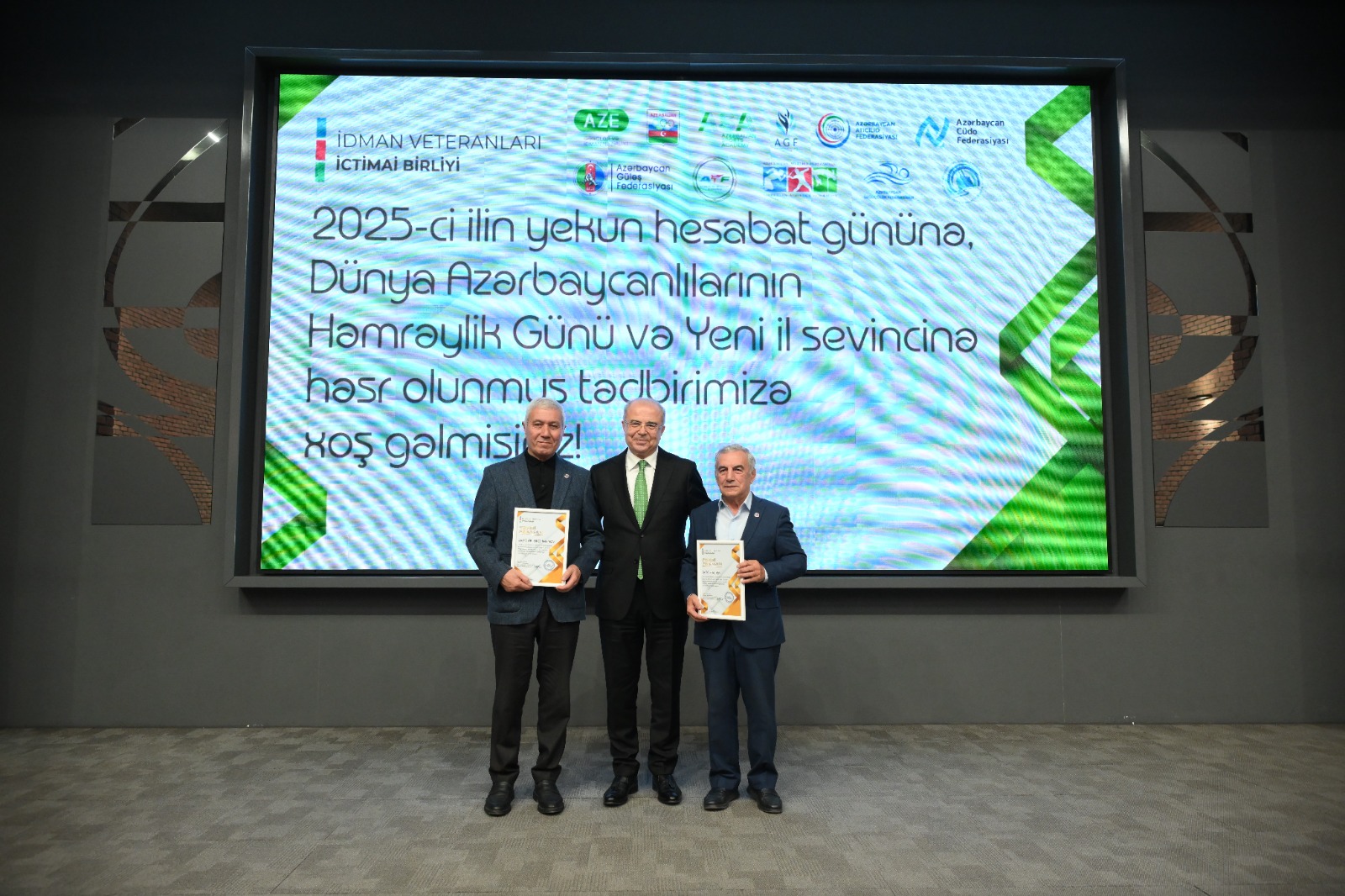 Azərbaycan İdman Veteranlarının İctimai Birliyi 2025-ci ilin yekun tədbirini keçirib