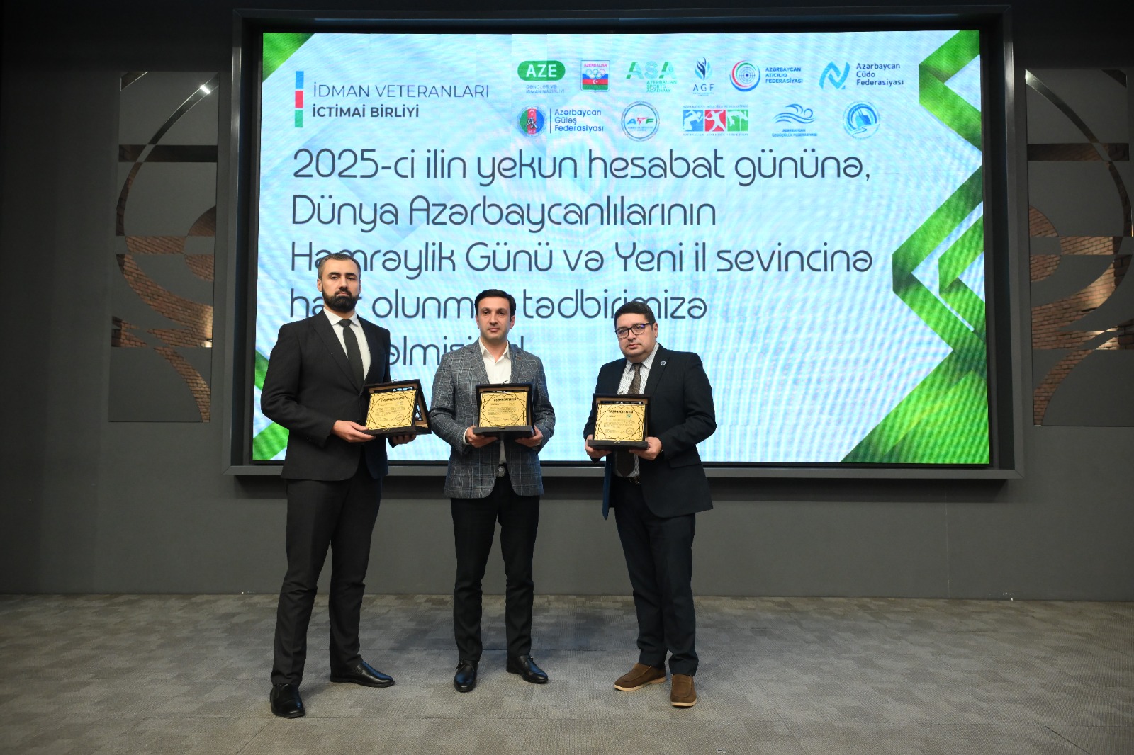 Azərbaycan İdman Veteranlarının İctimai Birliyi 2025-ci ilin yekun tədbirini keçirib