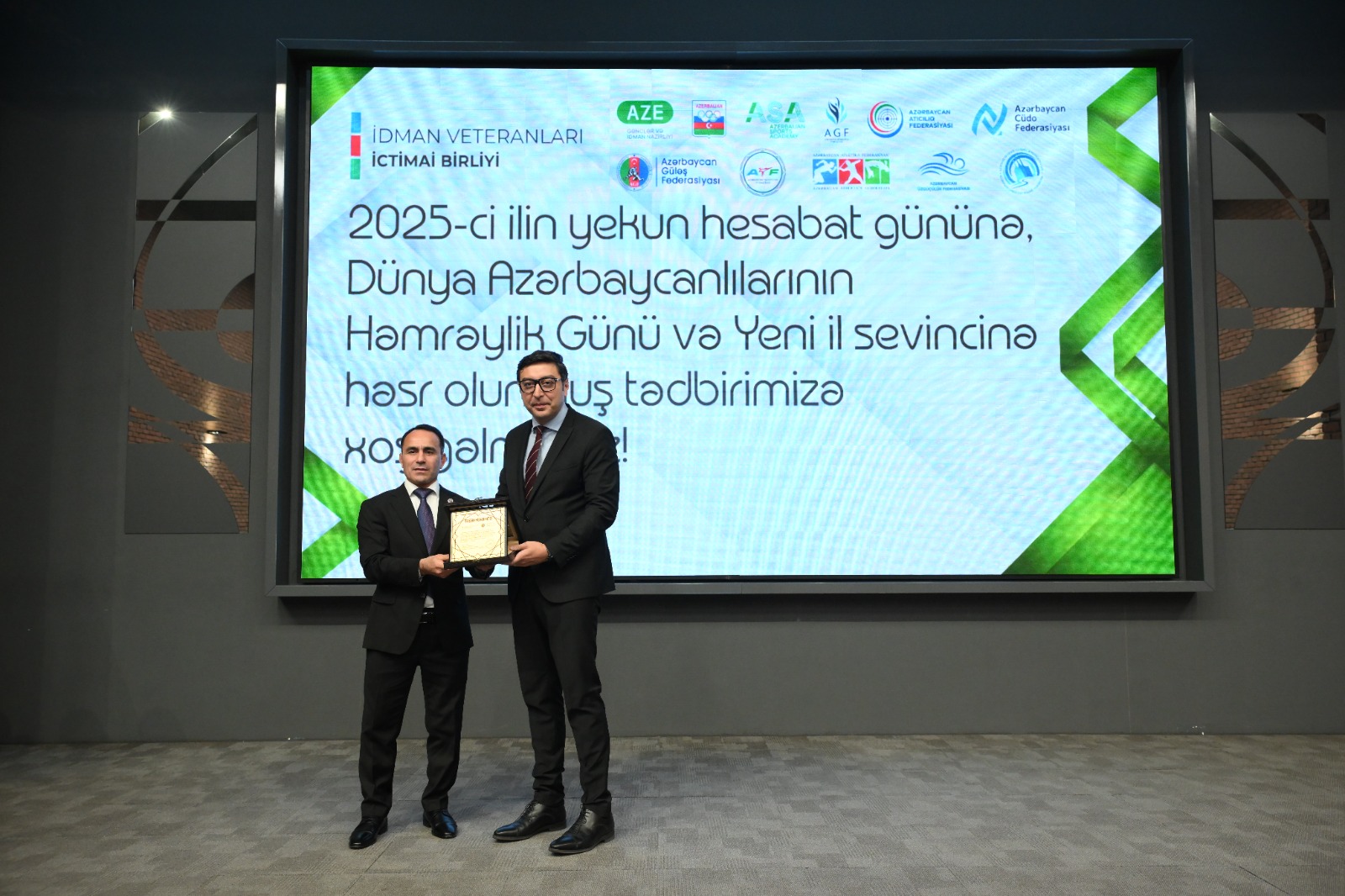 Azərbaycan İdman Veteranlarının İctimai Birliyi 2025-ci ilin yekun tədbirini keçirib