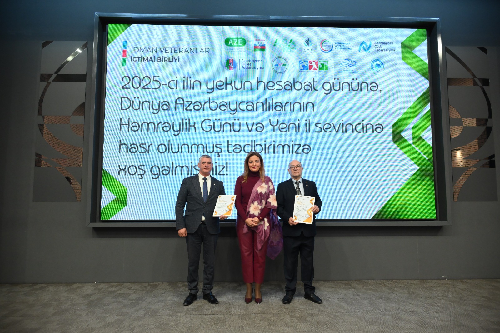 Azərbaycan İdman Veteranlarının İctimai Birliyi 2025-ci ilin yekun tədbirini keçirib