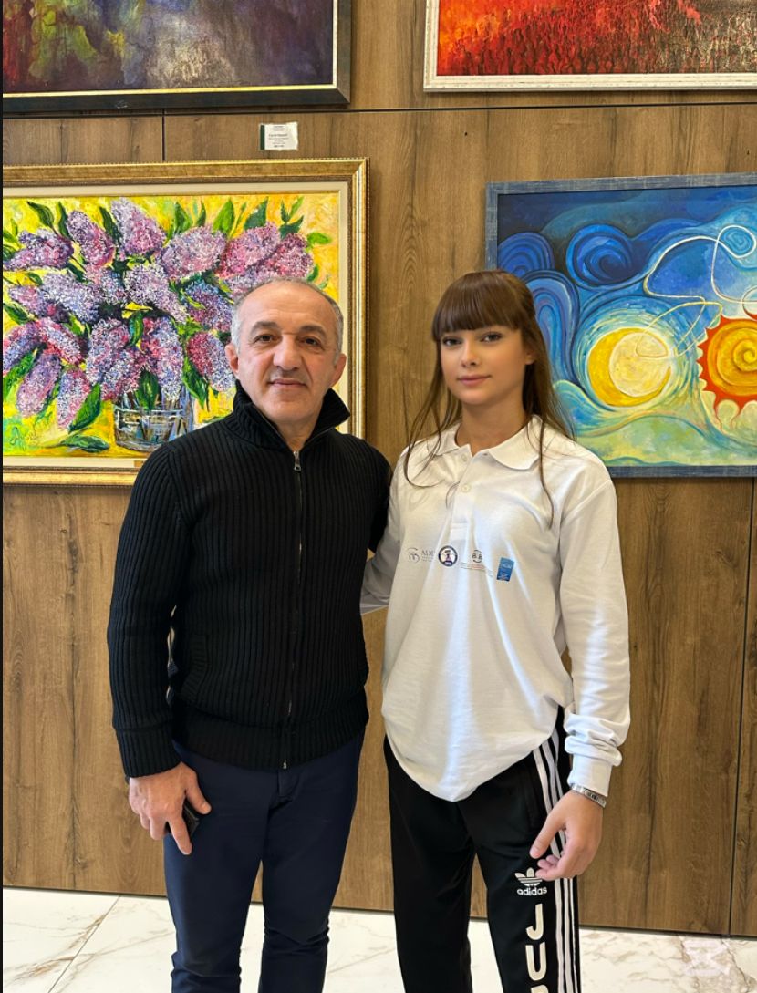 Olimpiya çempionları şəhid övladları ilə görüşüb