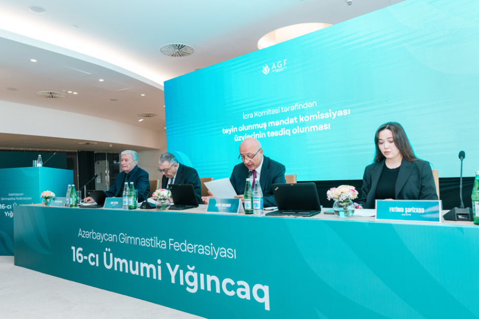 Mehriban Əliyeva yenidən Azərbaycan Gimnastika Federasiyasının prezidenti seçilib