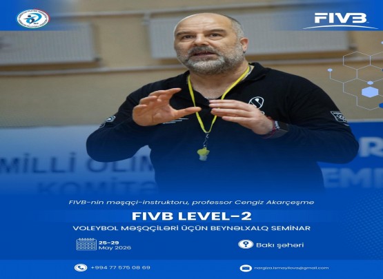 Voleybol məşqçiləri üçün beynəlxalq seminar keçiriləcək