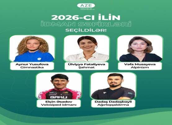 Azərbaycanın 2026-cı il üzrə "İdman səfirləri" müəyyənləşib