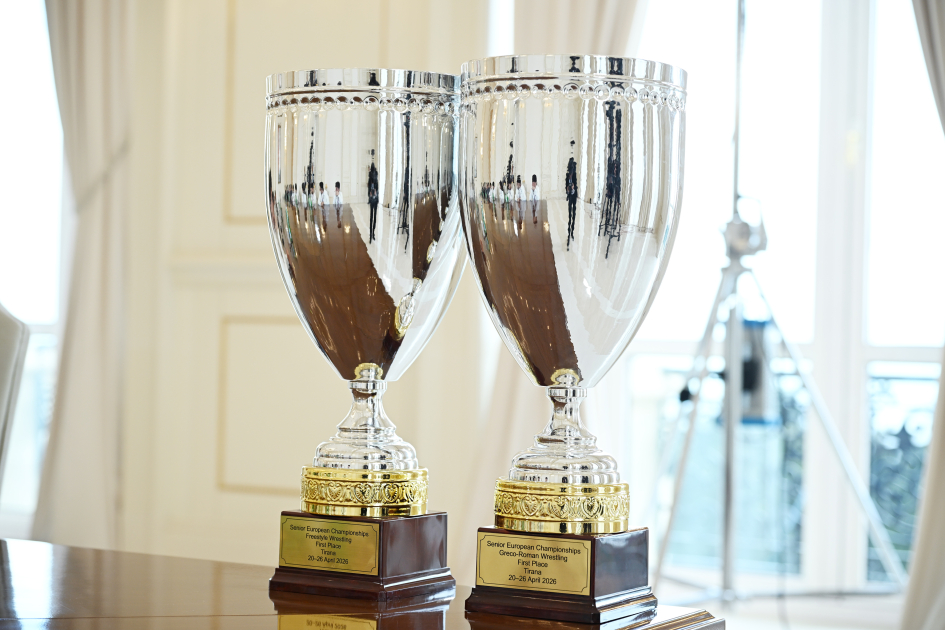 Prezident İlham Əliyev Avropa çempionatında komanda hesabında çempion olan güləşçiləri qəbul edib&nbsp;