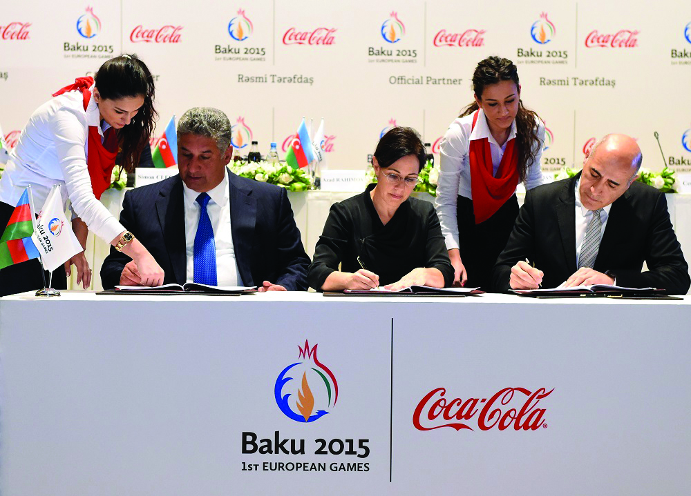 Bakı-2015 birinci Avropa Oyunları “Coca-Cola” şirkəti ilə rəsmi tərəfdaşlıq müqaviləsi imzalayıb