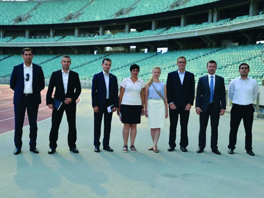 UEFA rəsmiləri Bakı Olimpiya Stadionunda olublar