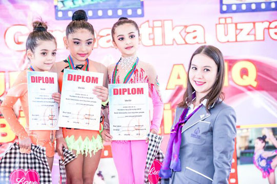 Bədii gimnastika üzrə Kürdəmirin açıq birinciliyi keçirildi