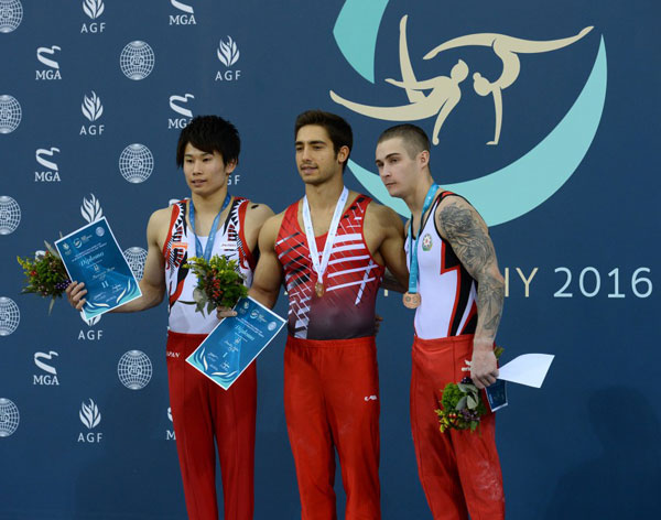 Azərbaycan gimnastı Dünya Kubokunun bürünc medalına sahib olub