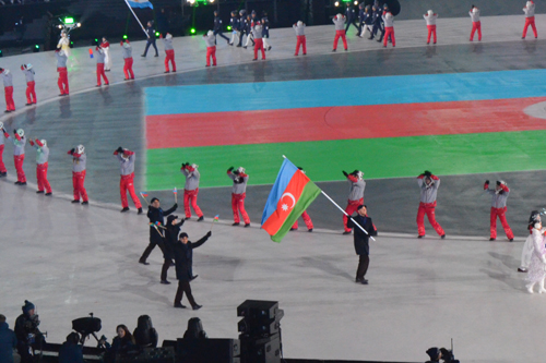  Pxençxan-2018 Qış Olimpiya Oyunlarının açılış mərasimi - FOTOLAR