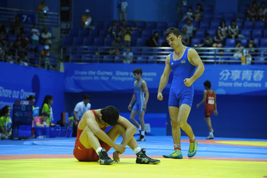 Güləşçimiz özü üçün ən azı gümüş medalı təmin edib