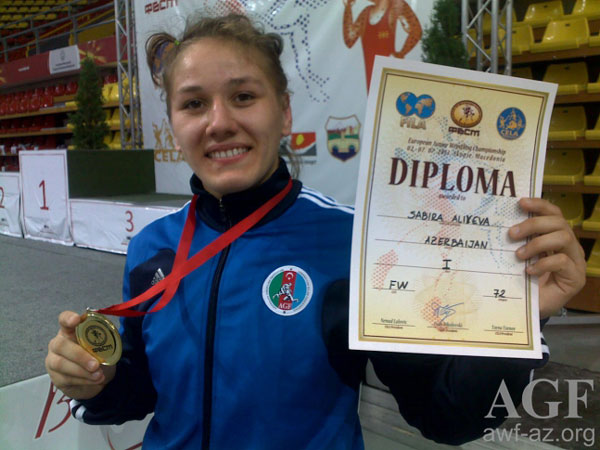 Səbirə Əliyeva Avropa çempionatının qızıl medalını qazanıb