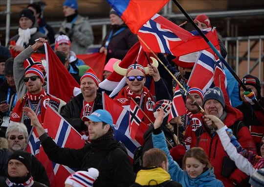 XXII Qış Olimpiadasında Norveç liderliyi davam etdirir