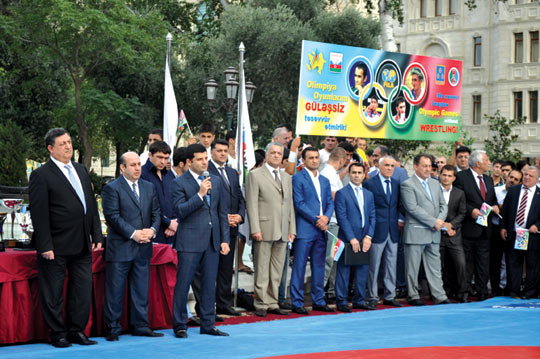 “Olimpiya oyunlarında güləşin saxlanılmasına dəstək olaq” adlı aksiya keçirildi