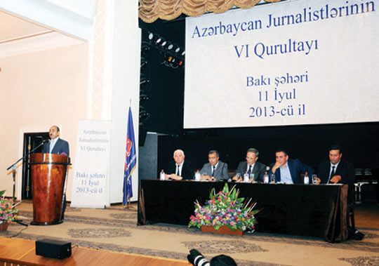 Azərbaycan jurnalistlərinin VI qurultayı keçirilmişdir