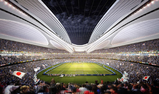 Tokioda qeyri-adi stadion tikilir